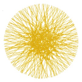 SARO LIFESTYLE Adalynn Collection Straw Design Placemats (Set of 4), 15", Yellow"