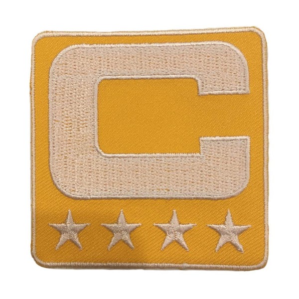 Yellow Captain C Patch Iron On for Football Jersey (Los