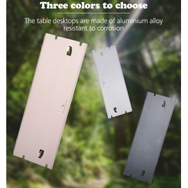 Boundless Voyage Camping Folding Table Outdoor Ultralight Aluminium Alloy Mini Table Portable Dining-Table BVT01 (Black)