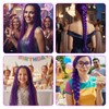 2 Purple Hair Extensions, 60cm Long Hair for Braiding, Hair