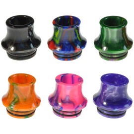 Armerah Cone 810 Drip Tip eCig Mouthpiece Short/Big Epoxy Resin 3 Pack Assorted