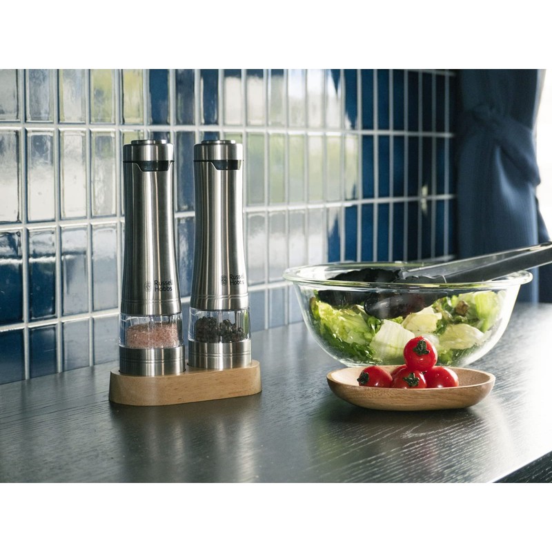 Russell Hobbs 7921JP Electric Salt & Pepper Mill, Spice Grinder