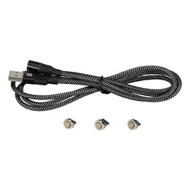Artec 91689 3-in-1 Magnetic Charging Cable, Cable, Cord, Terminal Replacement, Magnet, Removable, Convert