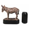 Rustic Western Farmhouse Ass Donkey Mule Electroplated Bronze Resin Figurine