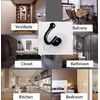 Cciphy Adjustable Self Adhesive Curtain Tieback, Non-Trace Stick Metal Wall