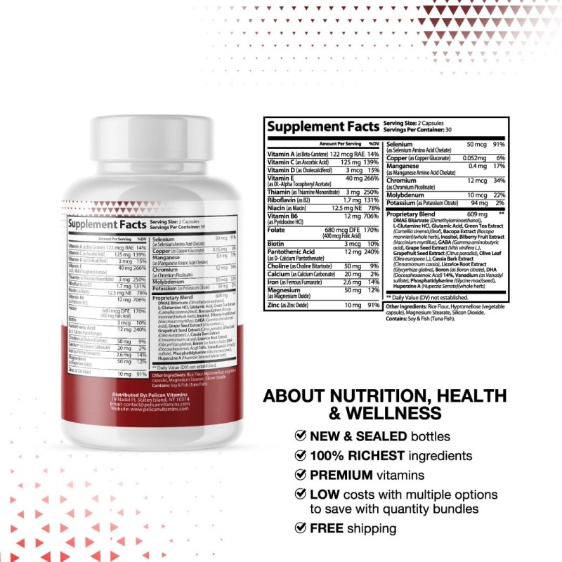 Pelican Vitamins Nerve Freedom- Nerve Health & Brain Support- 2