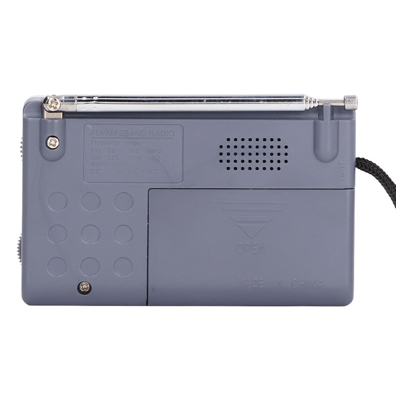 Mini AM FM Radio Manual Operation Easy Adjustment Memory Function