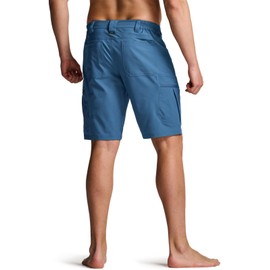 CQR Men’s Quick-Dry Stretch Hiking Cargo Shorts – Lightweight Water-Resistant Tactical Casual, Golf & Outdoor with Pockets, Rocky Glaucous, 38W x 12L