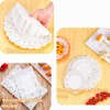RJDJDLXM White Decorative Placemat Lace Paper,5 Sizes Lace Round Rectangle