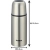 The-peacock ASH-35 XA Peacock Water Bottle, Stainless Steel, Cup Type,
