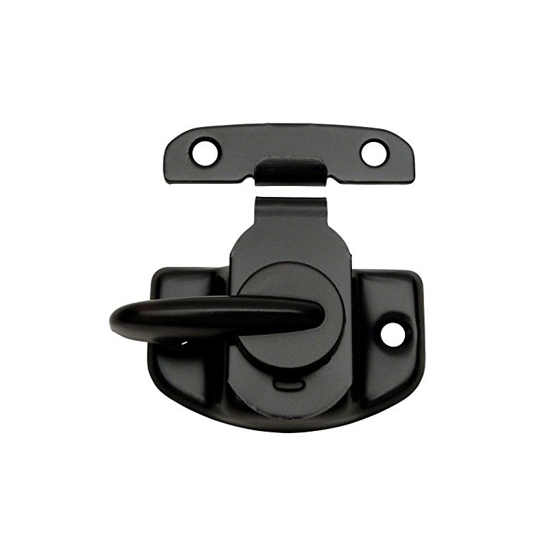 Designers Impressions 53638 Flat Black Cam-Action Window Sash Lock and
