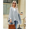 Danfiki Women's Poncho Warm Knitted Cape Fashion Reversible Scarf Cape