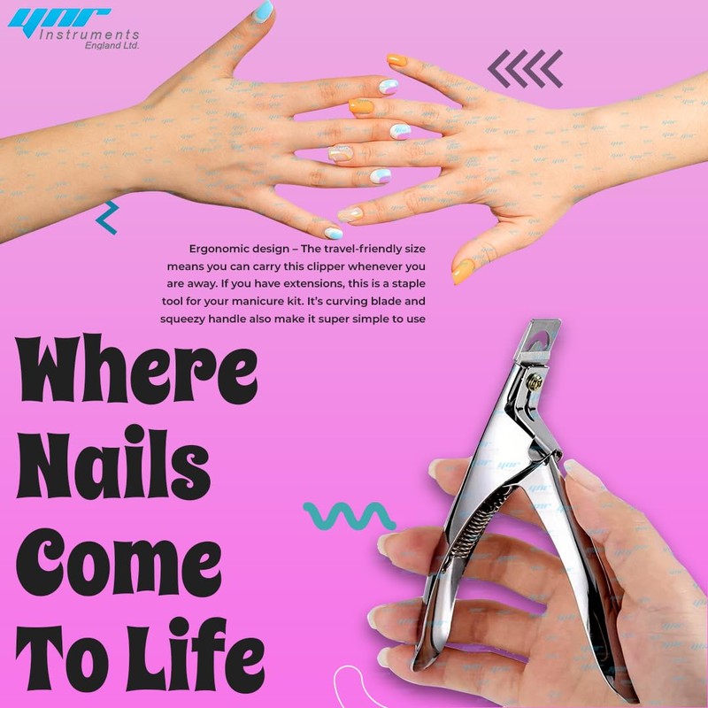 YNR 3 Way Acrylic Nail Clipper UV Gel False Fake