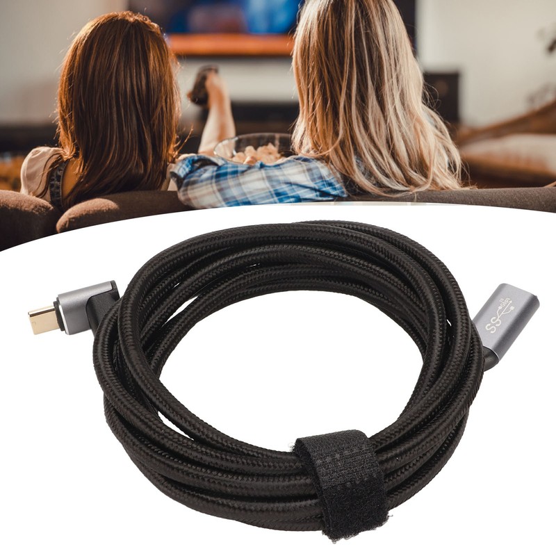 USB C 3.1 Male to Female Cable PD100W Fast Charging