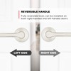 Kwikset Henley Interior Passage Door Handle, Lever For Closet and