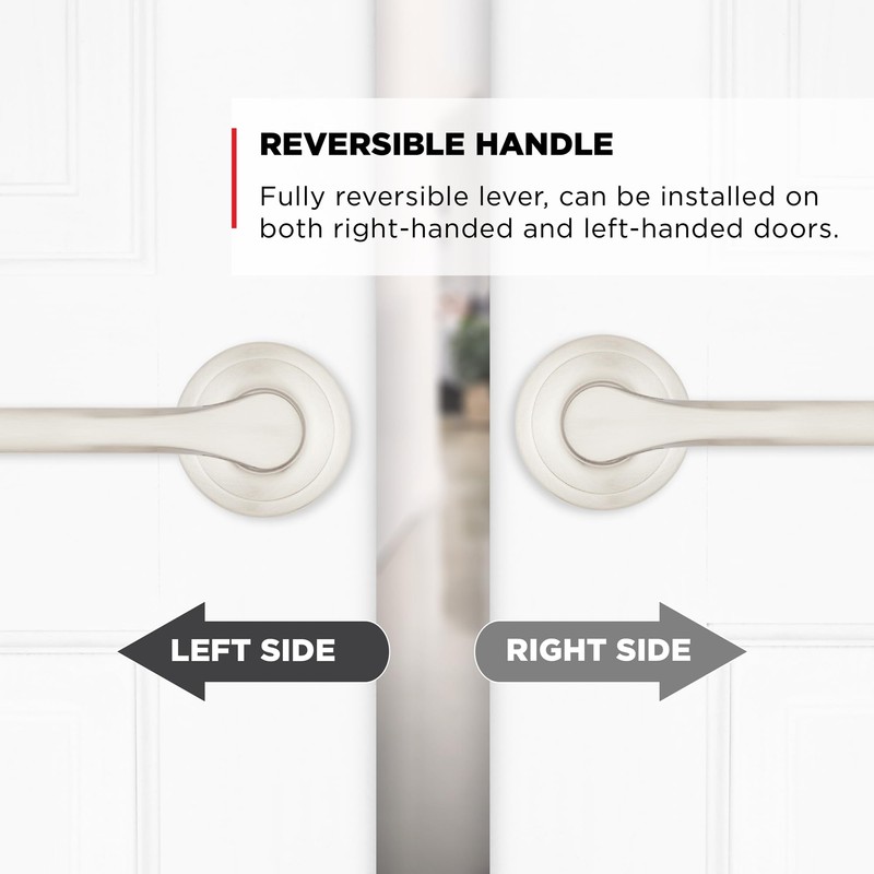 Kwikset Henley Interior Passage Door Handle, Lever For Closet and