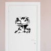 Extra Large 460mm 'Happy Leopard Gecko' Permanent Sticker Decal for