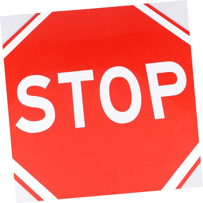 Tofficu 1pc Stop Traffic Sign Road Sign for Use Vintage