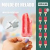 Moldes de silicona para Paletas de Hielo,10 Cavidade Moldes para