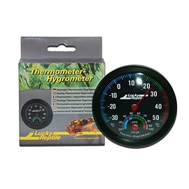Lucky Reptile Thermometer Hygrometer Black