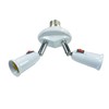 YCSSSD 360 Degrees Adjustable 2 in 1 E26/E27 Splitter Socket