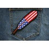 Ivamis American Flag Feather Patch - 5x1.3 inch - P7202