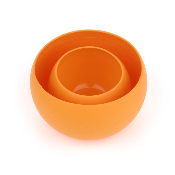 Guyot Designs Squishy Bowl and Cup Set, Tangerine