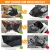 USYSGT Round Mesh Dog Muzzle, Breathable Muzzle for Small Medium