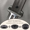 5 Sets Universal Seatbelt Stopper Kit, Snap-on Seat Belt Button