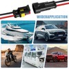 2 Pin Waterproof Wire Connector, 18AWG 10cm Male and Female