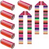 Berlune 8 Pcs Mexican Graduation Sash Hispanic Serape Graduation Stole