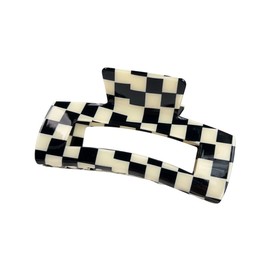 Square Checker Claws Tortoise Barrettes Claw Clips for Women Checkered Hair Clip No-Slip Grip Lattice Claw Clip Clamp Large Hairs Accessories for Girls，Clips and Barrettes