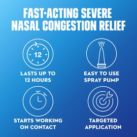 Mucinex Sinus-Max Severe Nasal Congestion Relief Sinus & Allergy Nasal Spray, 0.75 Fluid Ounce