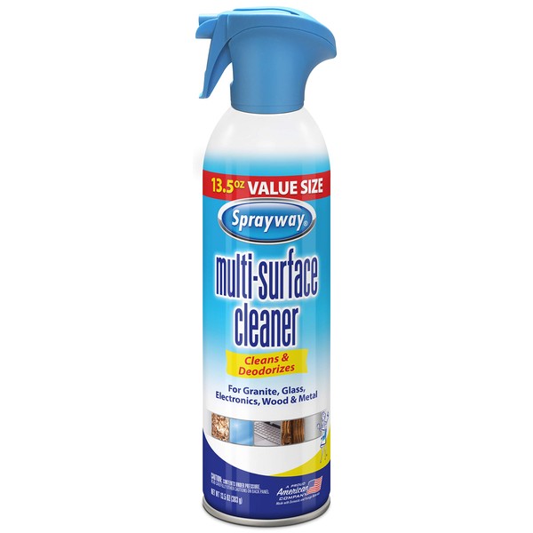 Sprayway SW007R Multi-Purpose Cleaner, Cleans & Deodorizes, for Granite, Glass, Wood, and Metal, 13.5 Oz