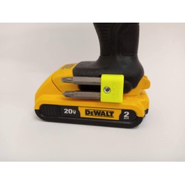 MAGNETIC Bit Holder for DEWALT 20V Drill or Craftsman V20 Drill - Side Mounted - Strong Magnets - Low Profile Design - Galactic Gadgets