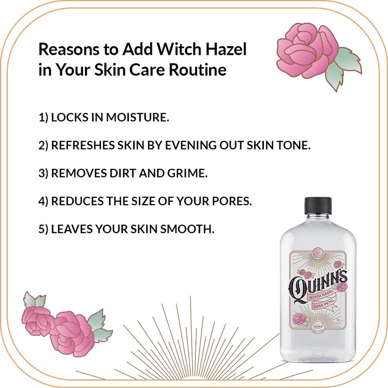 Quinn’s Alcohol Free Witch Hazel with Aloe Vera 16 Ounce
