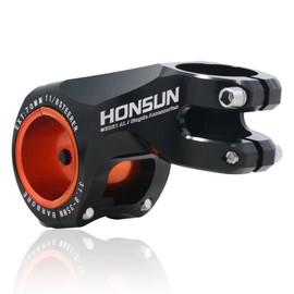 Felice Acekit Aluminum Alloy 31.8mm 7 Degree Bicycle Stem for Road Bike AM XC Mountain Bike with 1 1/8 Steer Tube and 1 1/4 Handlebar (Black II)