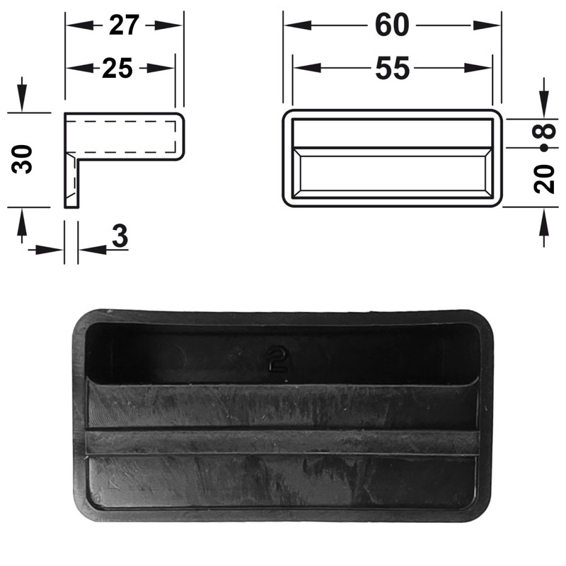 cyclingcolors 10x Slatted Holder Insert Caps for Attaching Caps Holder