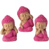 Pommerntraum ® Set of 3 Home Decoration Figurines 3 Buddha