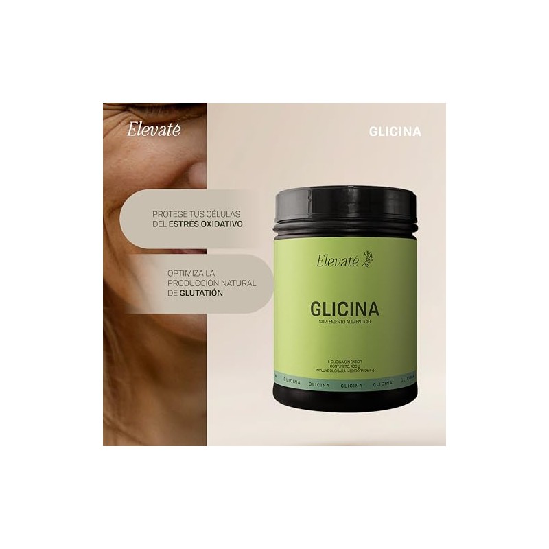 Glicina Pack 400 Suplemento Aminoácidos Esenciales Energía Sueño Equilibrio Metabólico