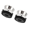 1 Pair Nab Hub Adapter Silver Aluminum Alloy ABS Universal