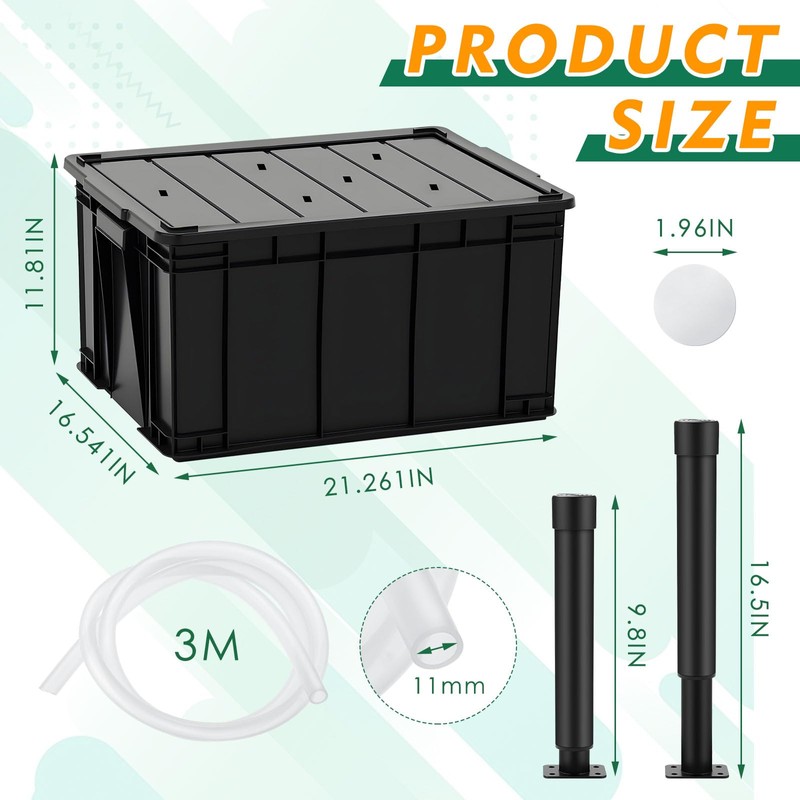 DoubleFill 1 Pack Fountain Basin, Water Feature Basin Kit Suitable