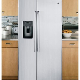 YENHOME 24" X 118" Silver Brush Stainless Steel Contact Paper for Appliances Self Adhesive Vinyl Film Waterproof Peel and Stick Stainless Steel Wallpaper Metal Contact Paper for Countertop Fridge Desk