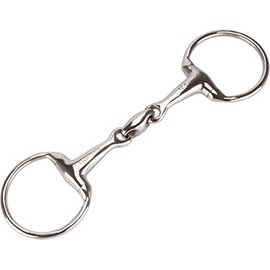 Equinate Olive Head Bit Stainless Steel 16 mm Double Jointed 12.5 cm Anatomically Shaped Mouth-friendly Bit with Gentle Impact Laser Engraved Size Specification