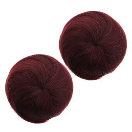 Vaguelly Hair Accessories for Women 2pcs Bun Hair Extensions for Elegant Updos Styling