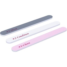 nippes Solingen Nail Shine Polisher, 59/3 Polishing Files Set, 3 Pieces, for Levelling, Smoothing and Polishing Nails