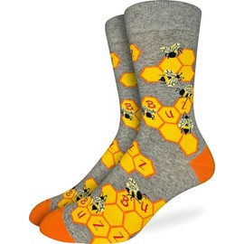 Good Luck Sock Men's Spelling Bees Socks, Adult, Shoe Size 7-12
