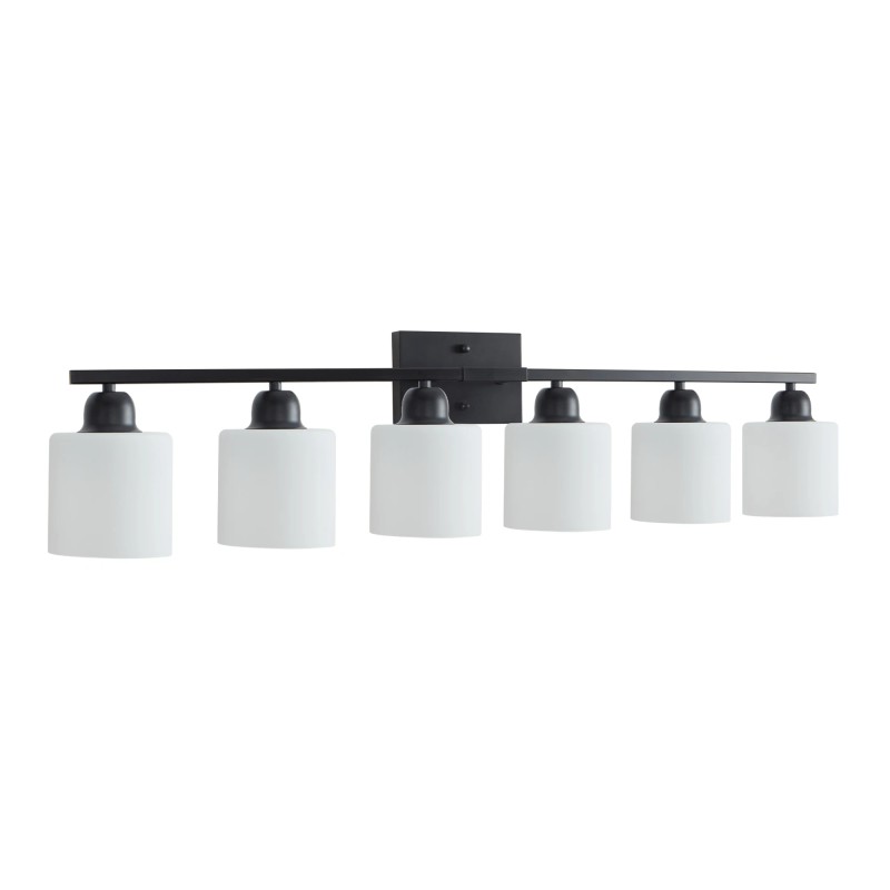 Ship in USA,6 Light Black Vanity Lights,38''Modern Bathroom Vanity Lighting