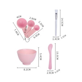 6pcs/Set DIY Face Mask Spatula Brush SPA Mixing Bowl Facial Measuring Spoon Tool