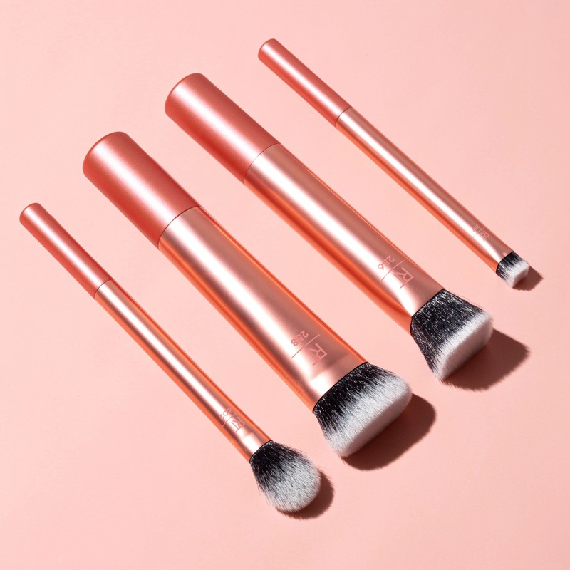 Real Techniques 4 Piece Face Base Makeup Brush Set, For